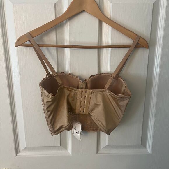 Windsor Women's Tan and Gold Corset - Picture 3 of 7